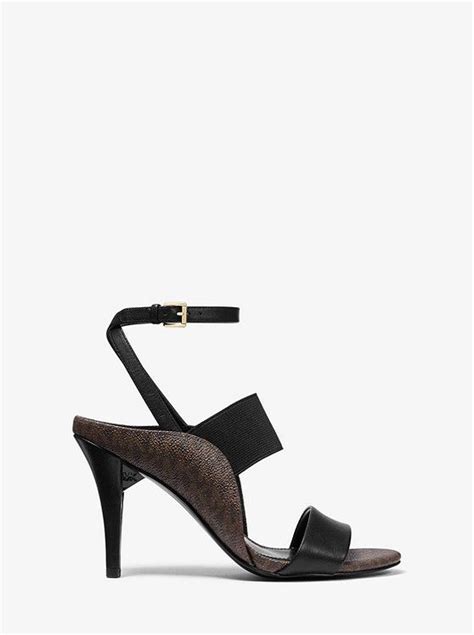 nora michael kors|Nora Leather Sandal .